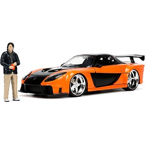 Rychle a zběsile – kovové auto 1997 Mazda RX7 s figurkou 1:24