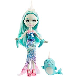 Enchantimals panenka se zvířátkem - Naddie Narwhal
