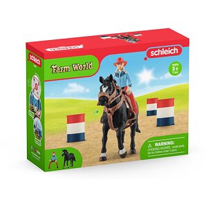 Schleich 42576 Kovbojčin zábavný závod kolem barelů