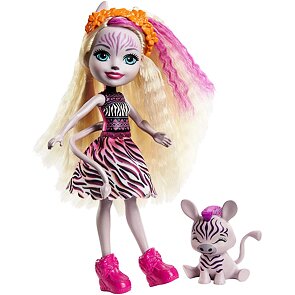Enchantimals panenka se zvířátkem - Zadie Zebra