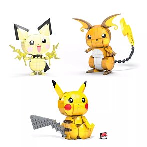 Pokémon Mega Construx - Pichu, Pikachu a Raichu