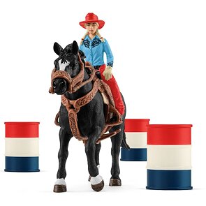 Schleich 42576 Kovbojčin zábavný závod kolem barelů