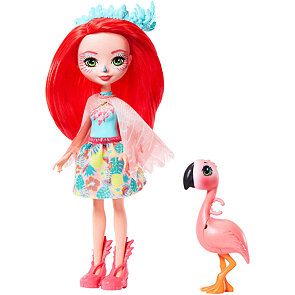 Enchantimals panenka se zvířátkem - Fanci Flamingo