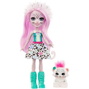 Enchantimals panenka se zvířátkem - Sybill Snow Leopard